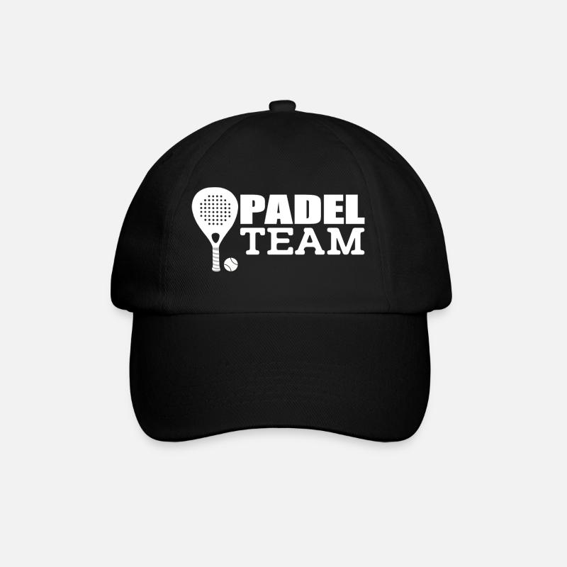 Padel-Mannschaft - Baseballkappe - Schwarz/Schwarz