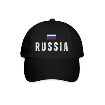 Russian flag, Russian pride - Baseball Cap - black/black - Front