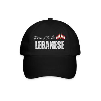 Libanais fier, j’aime le Liban - Casquette classique - noir/noir - Devant