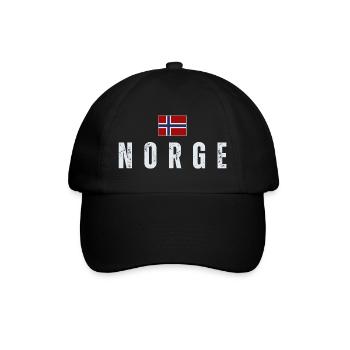 Norwegian Patriot Flag - Baseball Cap - black/black - Front