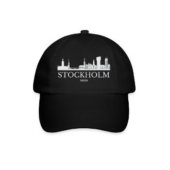 Stockholm Skyline, Stockholm Suède - Casquette classique - noir/noir - Devant
