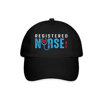 Funny Nurse Gifts Nursing Outfits - Baseball Cap - black/black - Front