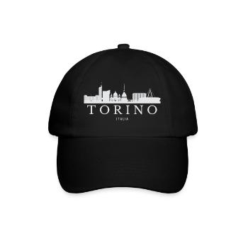 Turin Skyline, Turin Italie - Casquette classique - noir/noir - Devant