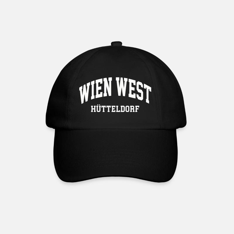 Wien West Hütteldorf  - Baseballkappe - Schwarz/Schwarz