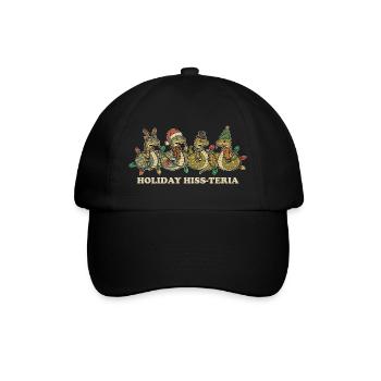 King Python Christmas Lights Gift - Baseball Cap - black/black - Front