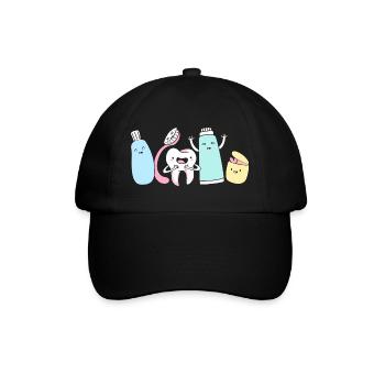 Receptionist Dentist - Baseball Cap - black/black - Front