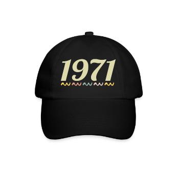 1971 - Baseballkappe - Schwarz/Schwarz - Vorne