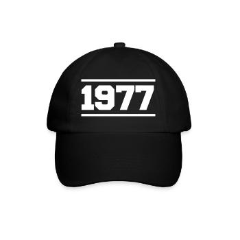 1977 Cadeau rétro 1977 original 1977 - Casquette classique - noir/noir - Devant