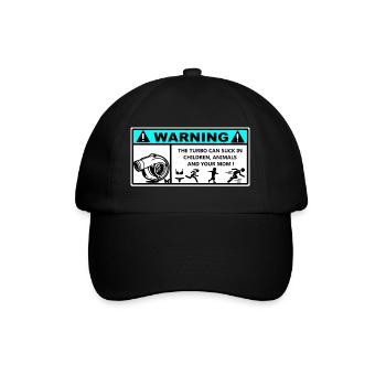 Autocollant Danger Turbo  - Casquette classique - noir/noir - Devant
