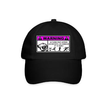 Turbo  - Casquette classique - noir/noir - Devant
