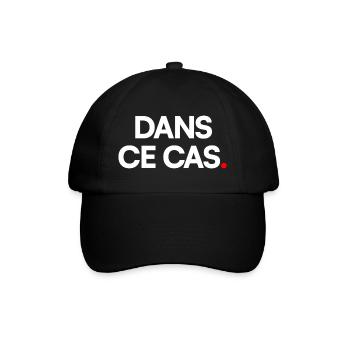 Dans ce cas - Casquette classique - noir/noir - Devant