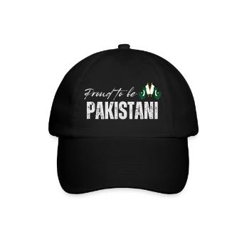Proud Pakistani, I love Pakistan - Baseball Cap - black/black - Front