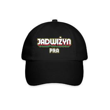 Jadwiżyn Piła. Name des Retro-Bezirks - Baseballkappe - Schwarz/Schwarz - Vorne