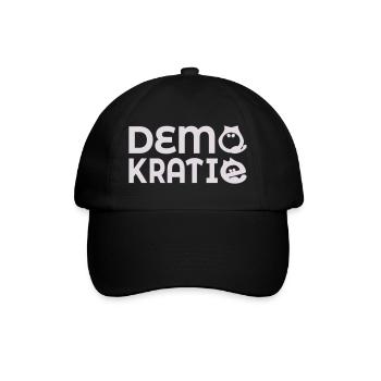 Démocratie des chats - Casquette classique - noir/noir - Devant