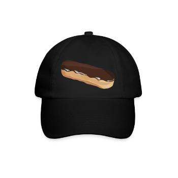 eclair_chocolat - Baseballkappe - Schwarz/Schwarz - Vorne