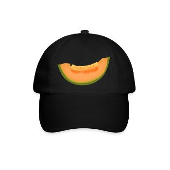water melon watermelon veggie fruits7 - Baseball Cap - black/black - Front