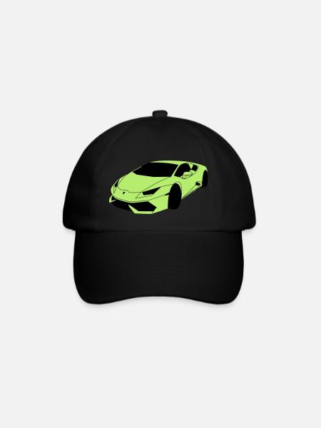 Lambo Sportwagen - Baseballkappe - Schwarz/Schwarz