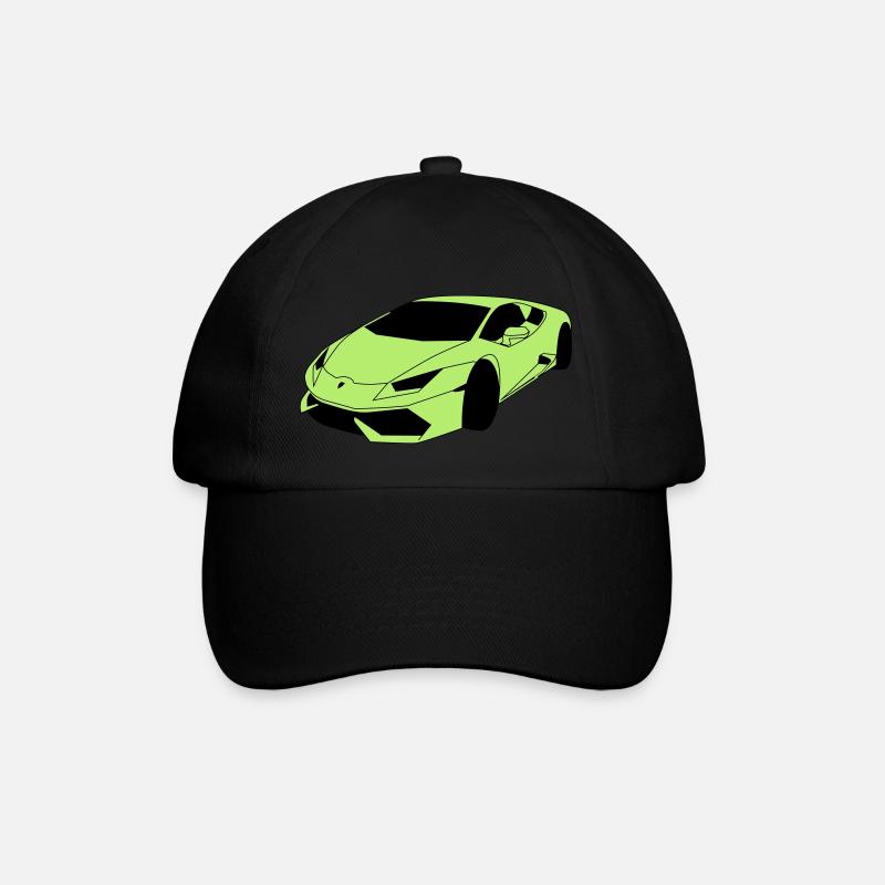 Lambo Sportwagen - Baseballkappe - Schwarz/Schwarz