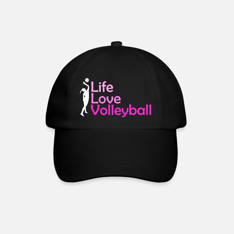 Beachvolleyball - Baseballkappe - Schwarz/Schwarz