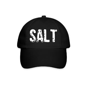 Salt Costume - Couple Salt And Pepper Costume - Baseballkappe - Schwarz/Schwarz - Vorne