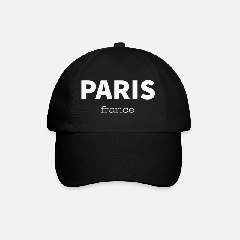 PARIS - Baseball Cap - black/black