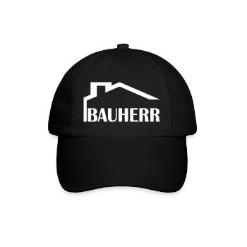 Bauherr 2w - Baseballkappe - Schwarz/Schwarz - Vorne