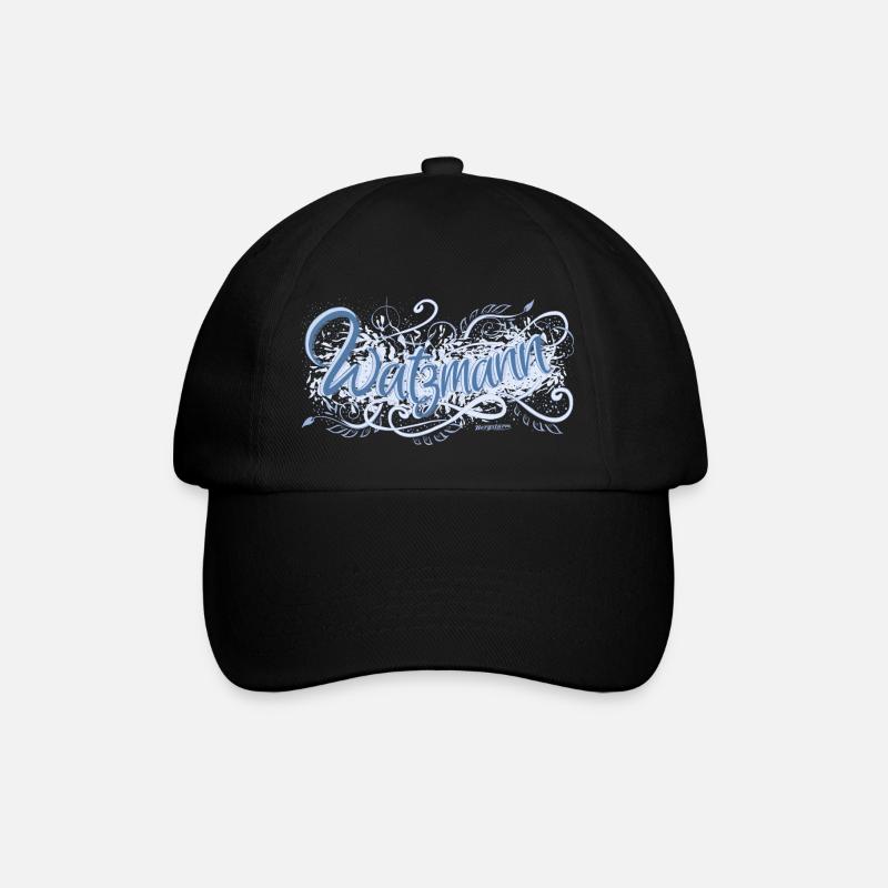 Watzmann - Baseballkappe - Schwarz/Schwarz