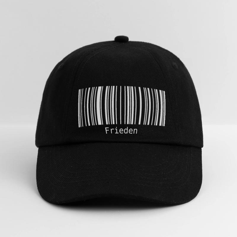 Frieden Barcode Friedenszeichen Strichcode Symbol Baseballkappe