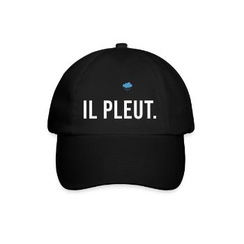 Il pleut - Casquette classique - noir/noir - Devant