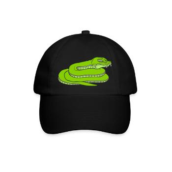 Concevoir un dangereux serpent maléfique - Casquette classique - noir/noir - Devant