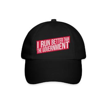 mieux fonctionner que le gouvernement - Casquette classique - noir/noir - Devant