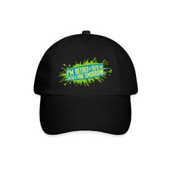 Amusez-vous au travail - Casquette classique - noir/noir - Devant