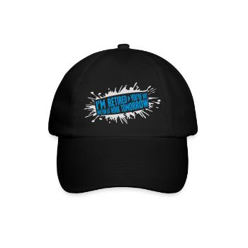 have fun at work - Baseball Cap - black/black - Front