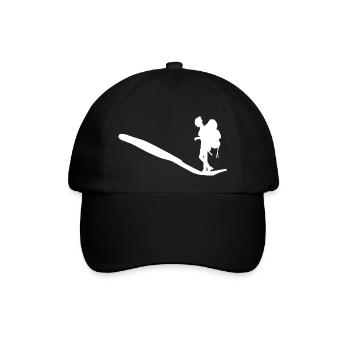 Adventure Travel Hiking Mountain - Baseball Cap - black/black - Front