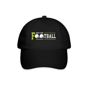 Citation de football américain Born To Win Gift - Casquette classique - noir/noir - Devant