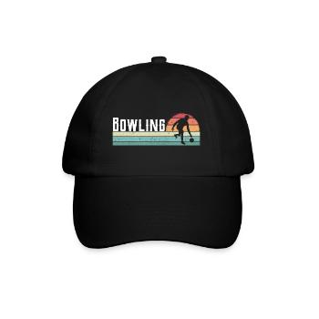 Bowler Bowling Sport Rétro Vintage - Casquette classique - noir/noir - Devant