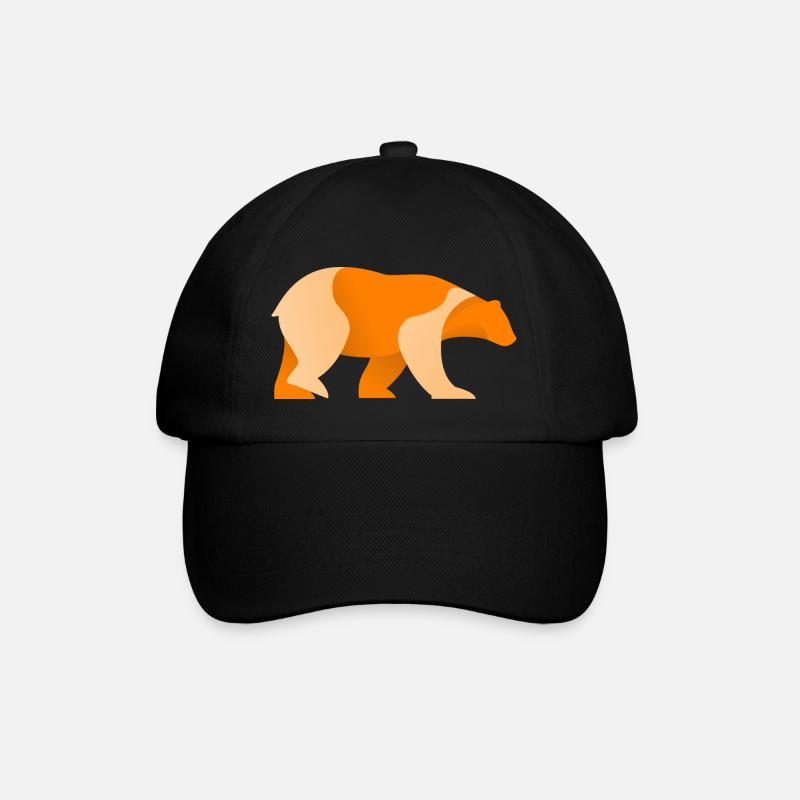 Bear Logo - Baseball Cap - black/black