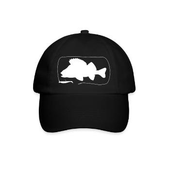 Perche avec leurre souple - Casquette classique - noir/noir - Devant