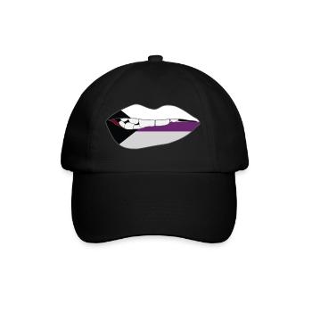 Biting Lips - Demisexual Flag - Baseball Cap - black/black - Front