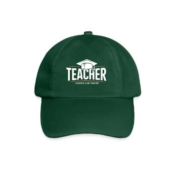 Teacher Teacher Pupil School Profession - Baseball Cap - bottle green - Front