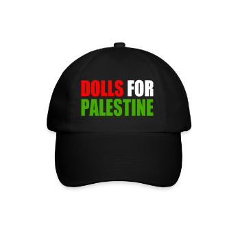 dolls for palestine - Baseballkappe - Schwarz/Schwarz - Vorne