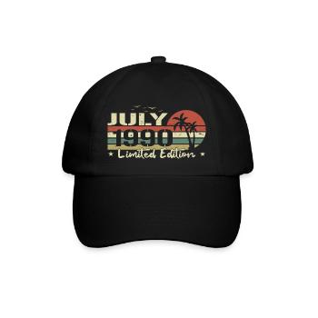 July 34th Anniversary Born 1990 Vibe - Baseball Cap - black/black - Front