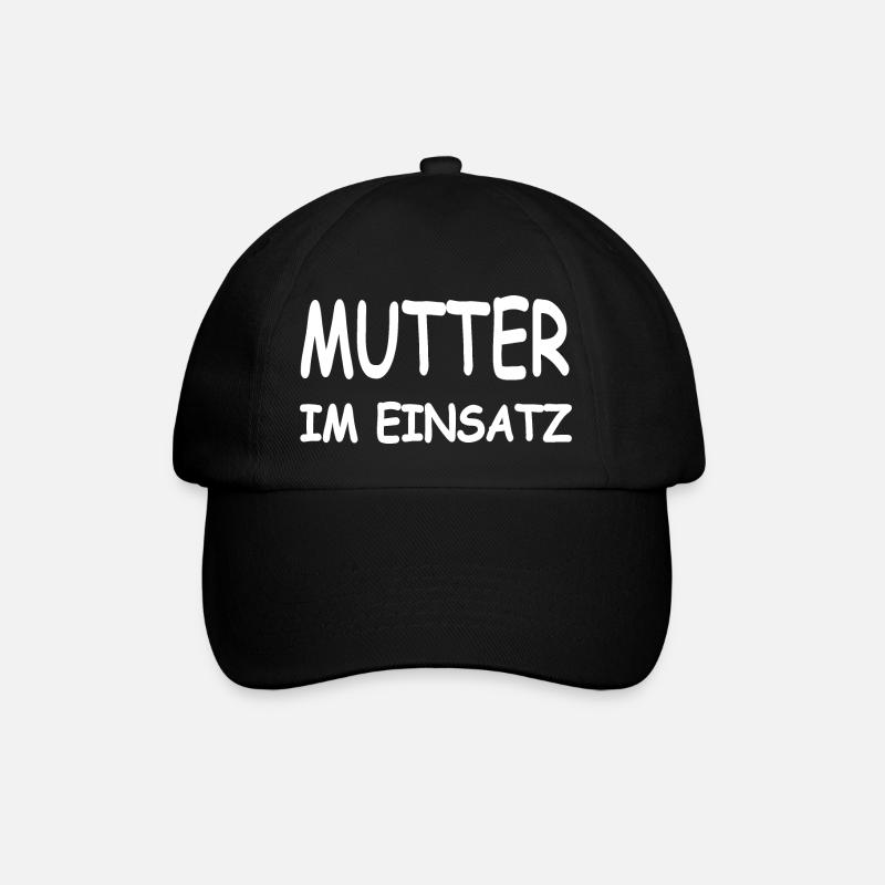 Mutter - Baseballkappe - Schwarz/Schwarz