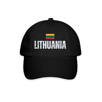 Fierté lituanienne, drapeau de la Lituanie - Casquette classique - noir/noir - Devant