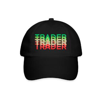 TRADER colorful - Baseball Cap - black/black - Front