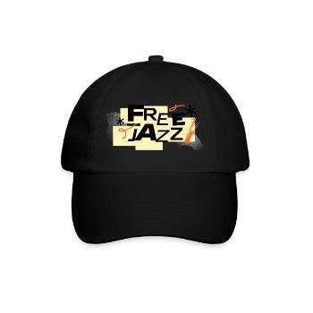 Free Jazz Bold Retro Typography - Baseball Cap - black/black - Front