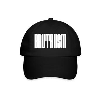 Bold Brutalism logo design - Baseball Cap - black/black - Front