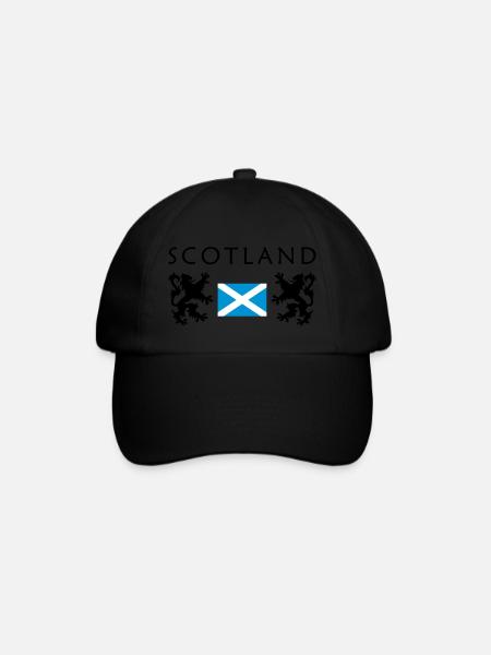 Scotland-Flag - Baseballkappe - Schwarz/Schwarz
