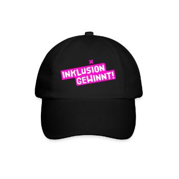Inclusion wins - Baseball Cap - black/black - Front