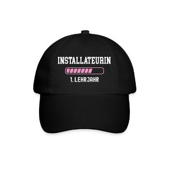 Plumber training 1 year of apprenticeship first year - Baseball Cap - black/black - Front